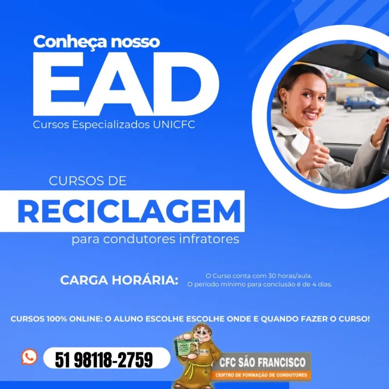 Centro de formação de condutores curso de reciclagem