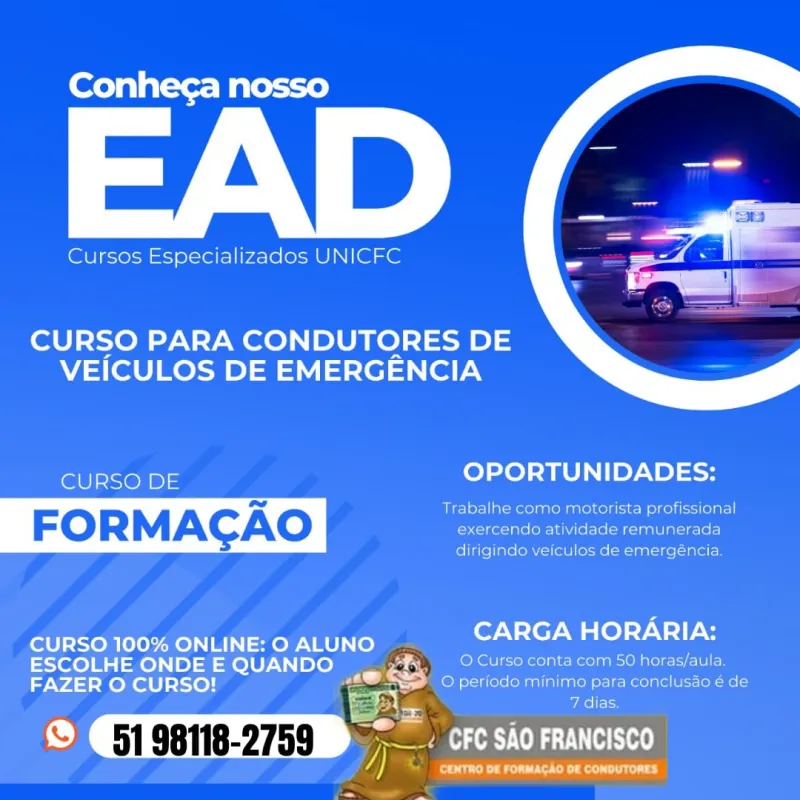Curso de motorista de ambulância