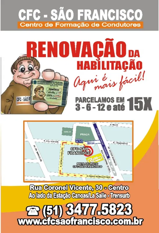 Exame médico para renovação cnh em Canoas